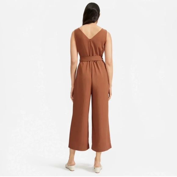 NWT Everlane The Japanese GoWeave Essential Jumpsuit in Cocoa Brown Size… - Picture 2 of 8